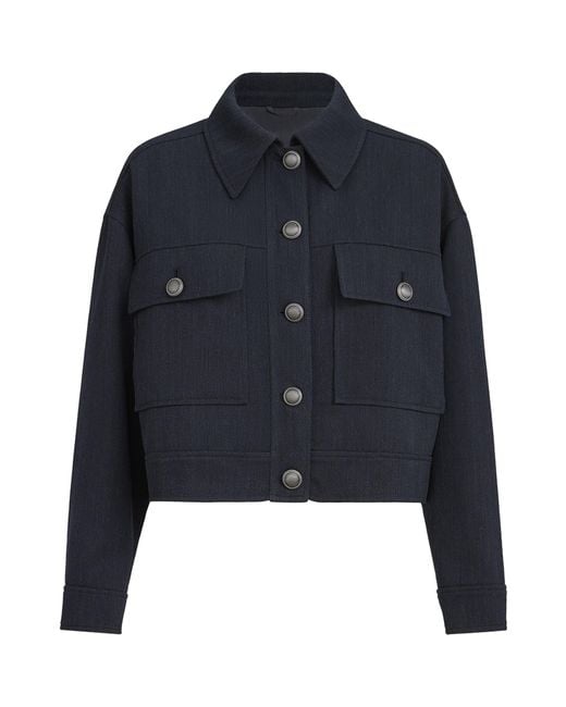 Brunello Cucinelli Blue Virgin Wool Jacket