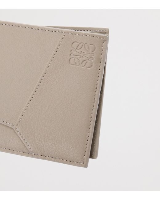 Loewe Natural Leather Puzzle Edge Wallet for men