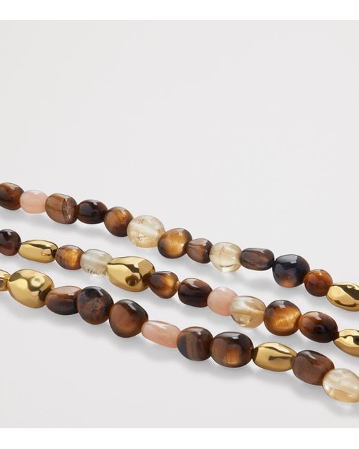 Monica Vinader Metallic Vermeil Multi Gemstone Rio Beaded Bracelet