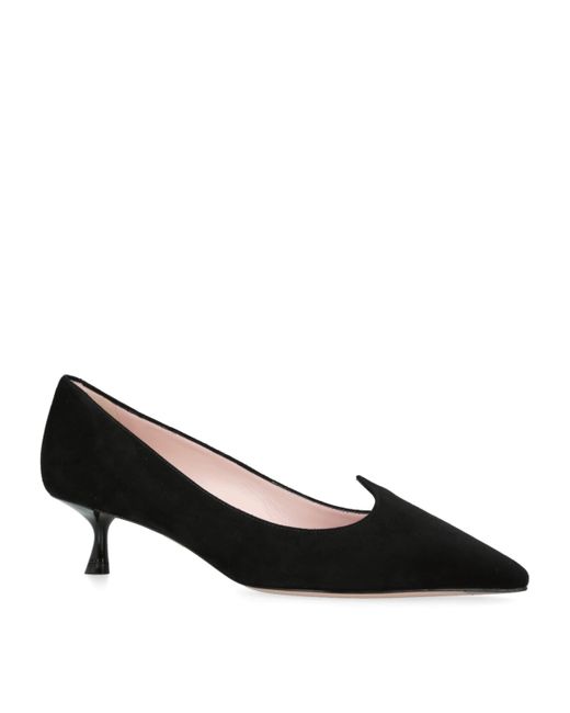 Roger Vivier Black Suede I Love Vivier Pumps 45