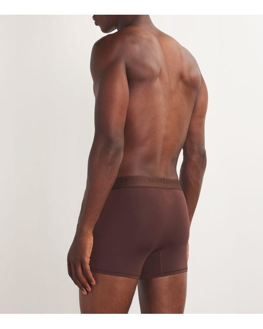Skims Brown Stretch Boxer Briefs for men