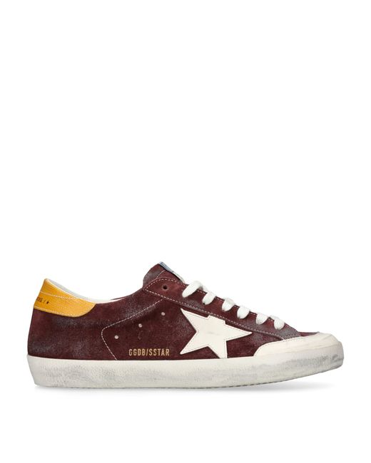 Golden Goose Deluxe Brand Brown Suede Super Star Sneakers for men
