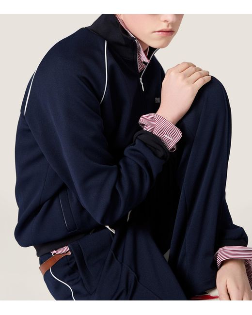 Miu Miu Blue Technical Jacket