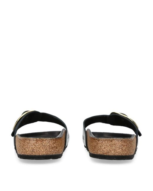 Birkenstock Brown Leather Madrid Big Buckle Sandals