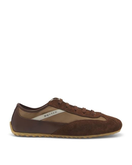 McQueen Brown Suede Boxe Sneakers for men