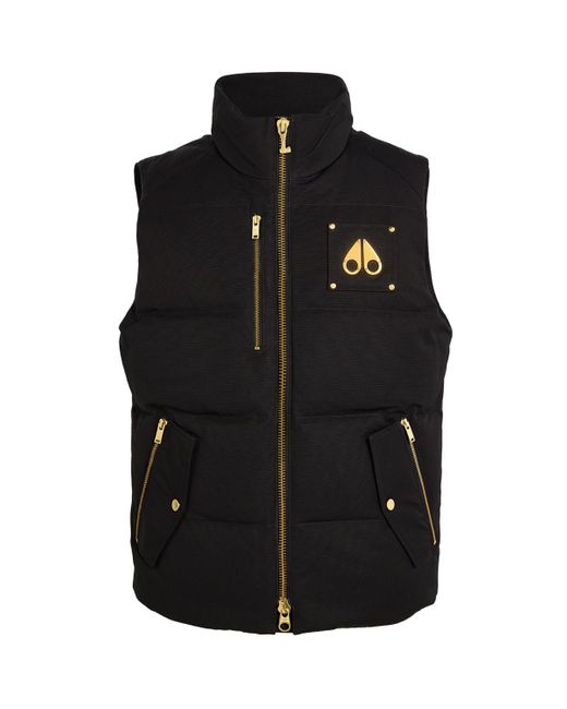 Moose Knuckles Black Down Westmount Gilet for men