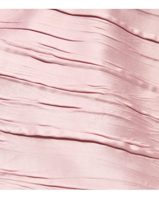 Sportmax Pink Carta Boat-Neck Mini Dress