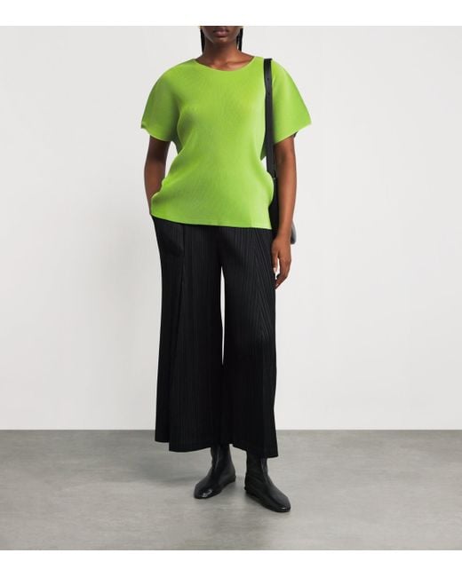 Pleats Please Issey Miyake Mist June Top in Green | Lyst