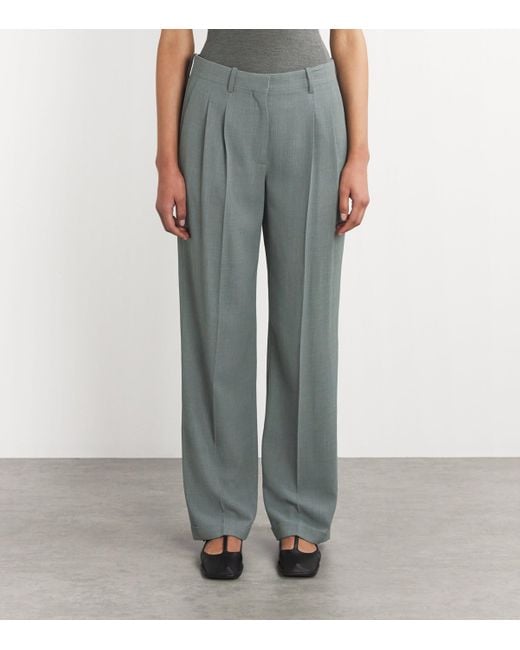 The Row Everhart Tailored Trousers in Gray | Lyst