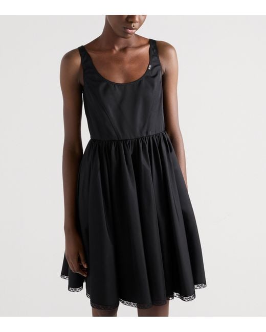 Prada Black Re-Nylon Mini Dress
