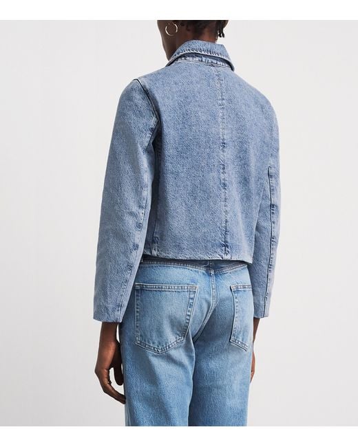 FRAME Blue The Palm Denim Jacket