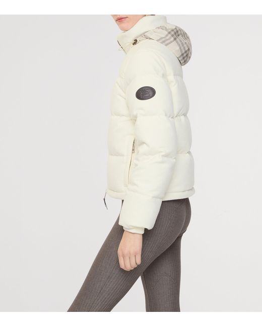 Burberry Natural Cashmere Puffer Jacket