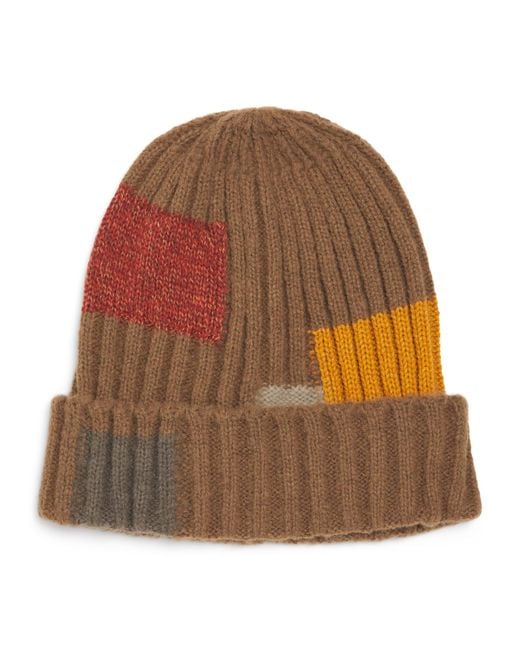 Kapital Brown Wool-Blend Tugihagi Beanie for men