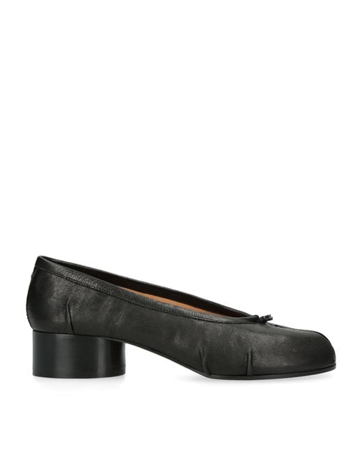 Maison Margiela Black Suede Tabi Ballerina Pumps 30