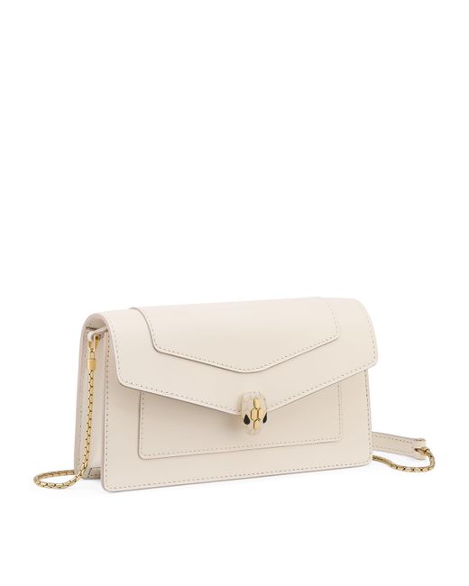 BVLGARI Natural Leather Serpenti Forever Chain Wallet
