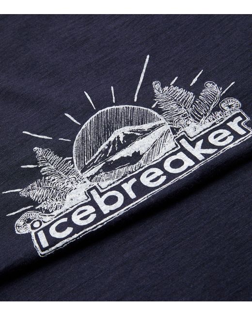 Icebreaker Blue Merino Wool Tech Lite T-shirt for men