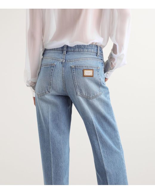 Dolce & Gabbana Blue Denim Straight Jeans