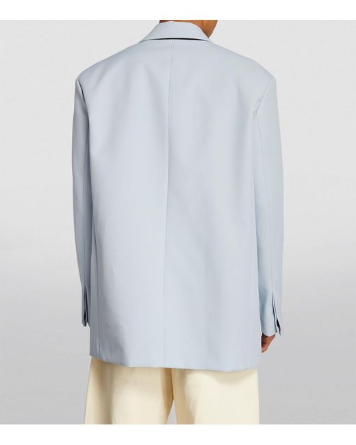 OAMC Blue Oversized Side-zip Blazer for men