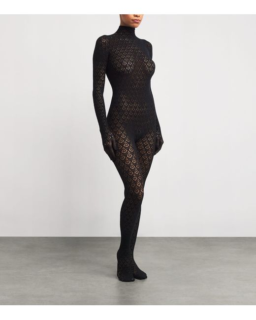 Wolford Black Mermaid Net Catsuit