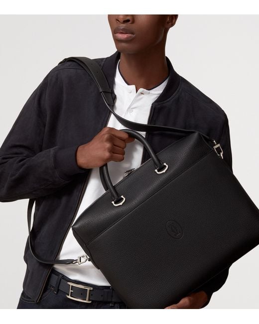 Cartier Black Calfskin Must De Briefcase for men