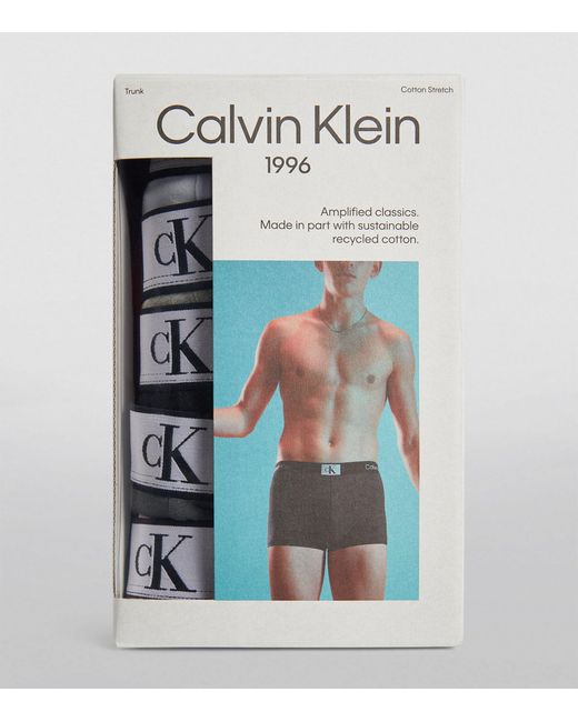 Calvin Klein Red Cotton Stretch Boxers (pack Of 7) for men