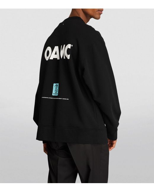 OAMC Black Gesamkuntswerk Print Sweatshirt for men