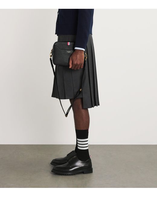 Thom Browne Black Small Camera Bag for men