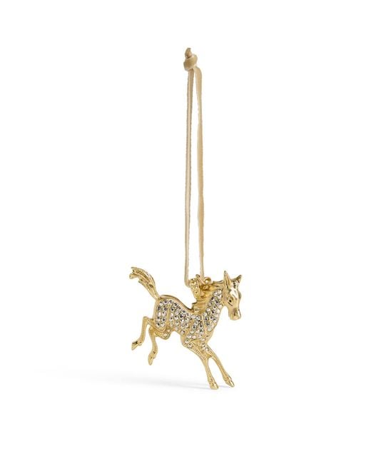 Joanna Buchanan Metallic Crystal-Embellished Horse Tree Decoration