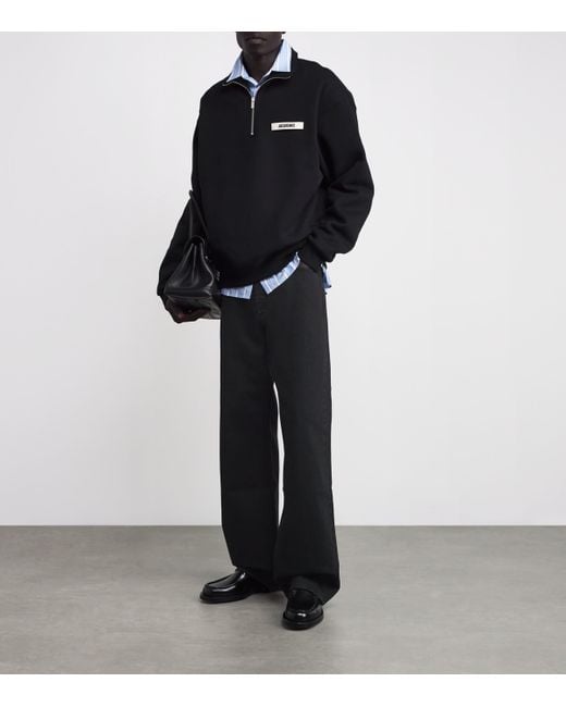 Jacquemus Black Straight-Fit Jeans for men