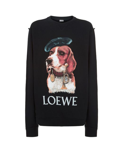 Loewe Black Dog Sweatshirt for men
