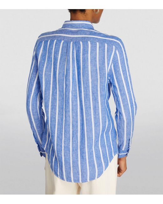 Polo Ralph Lauren Blue Striped Relaxed Shirt