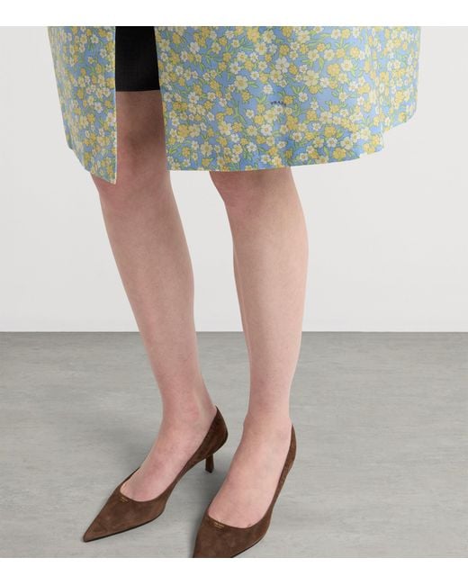 Prada Blue Re-Nylon Floral Print Raincoat