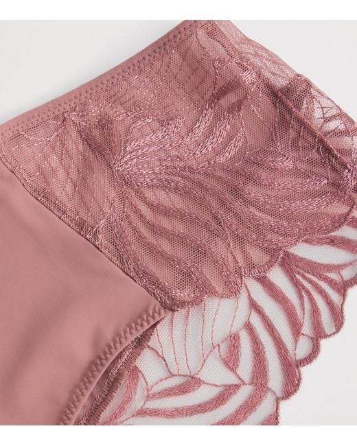 Chantelle Pink Lace Legend Shorty Briefs