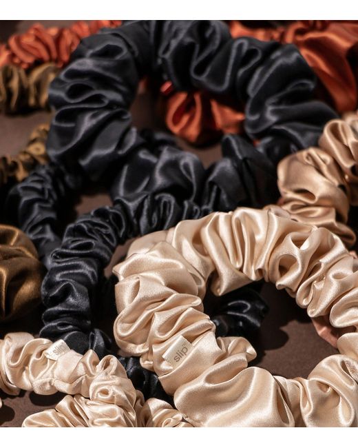 Slip Black Silk Back To Basics Scrunchies