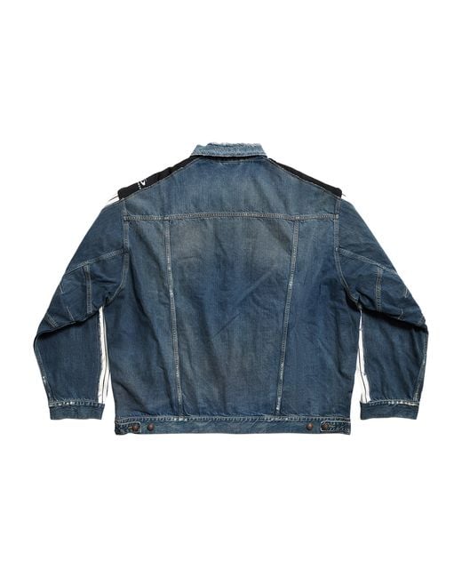 Balenciaga Blue Cut-Up Tracksuit Jacket for men