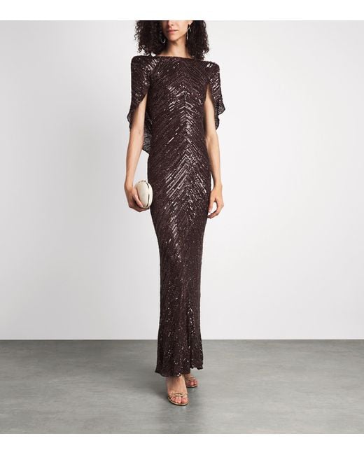Jenny Packham Brown Sequin Sakari Gown