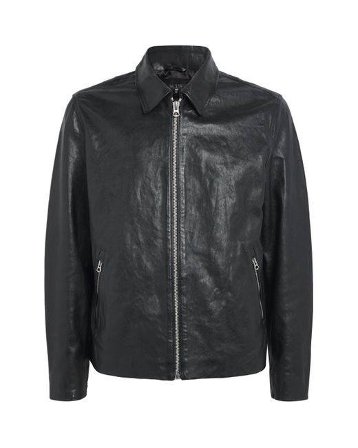 Rag & Bone Black Melrose Leather Jacket for men