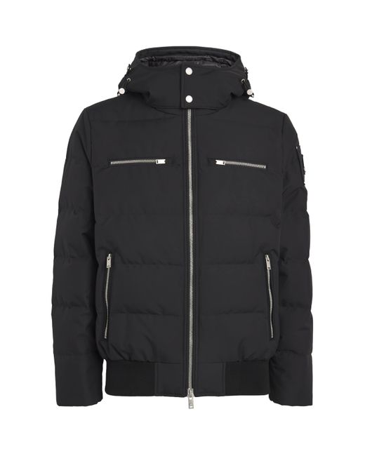 Moose Knuckles Black Down Cloud Bomber Puffer Jacket for men