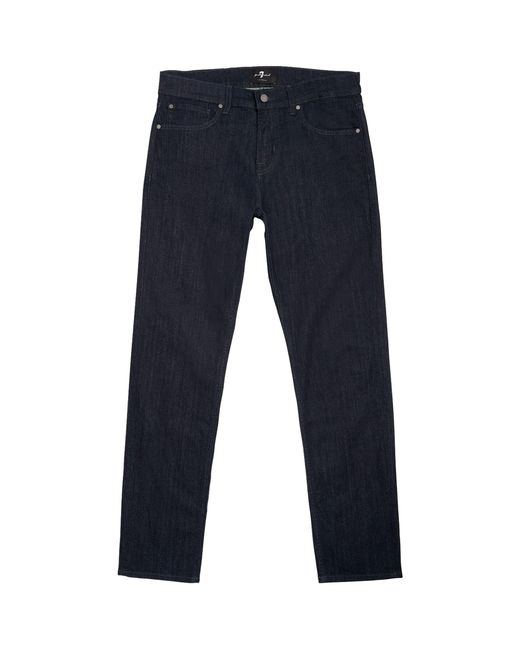 7 For All Mankind Blue Slimmy Executive Slim Jeans for men