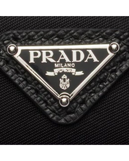 Prada Black Re-Nylon Logo Hair Clip