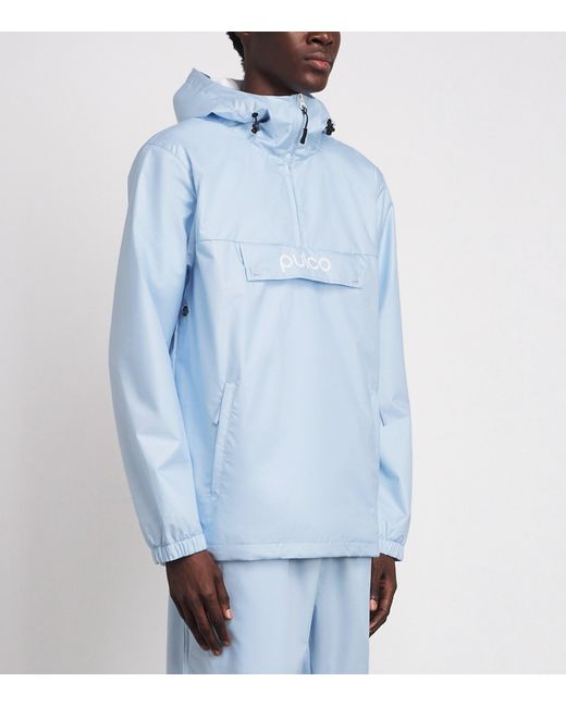 Pulco Studios Blue Water-Resistant Coaches Jacket for men