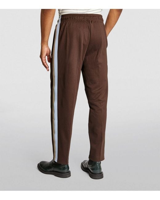 Fred Perry Brown Track Trousers for men