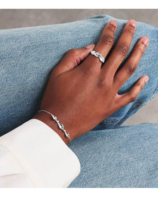 BeeGoddess Metallic And Diamond Secret Garden Gloria Bracelet