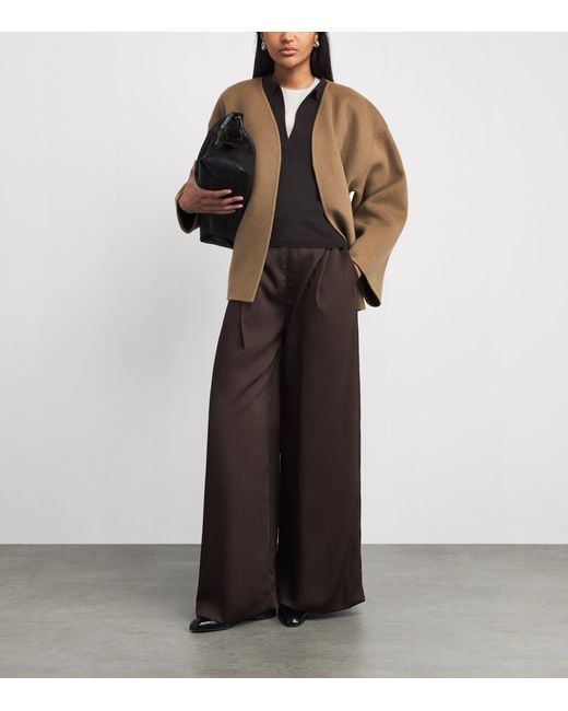 Almada Label Brown Wool Alba Coat