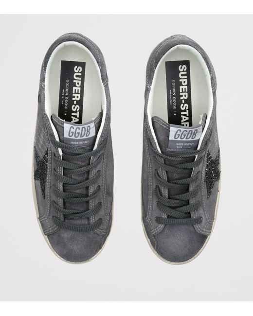 Golden Goose Deluxe Brand Gray Suede Super Star Sneakers