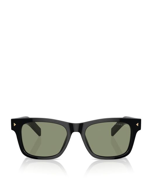 Prada Green Acetate Pr A17S Sunglasses for men