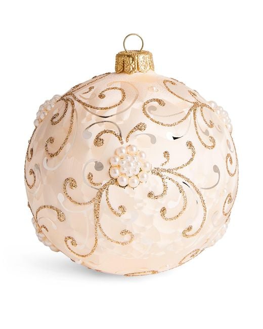 Harrods Natural Faux Pearl Cluster Bauble