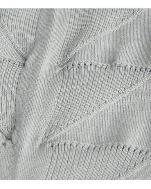 Rick Owens Gray Virgin Wool Midi Skirt
