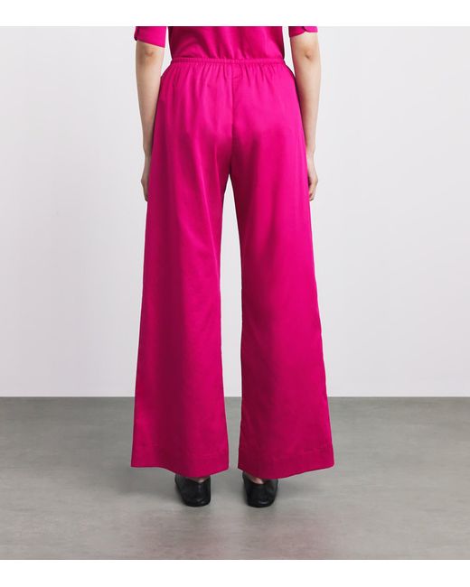 Leset Pink Cotton Yoko Trousers