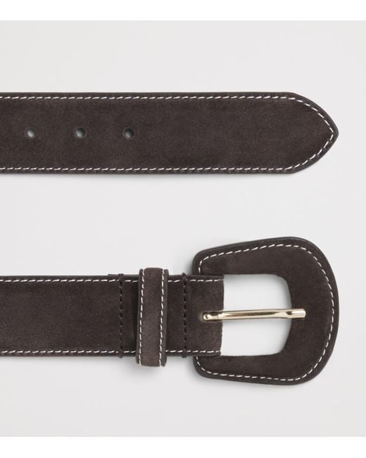 Maje Brown Suede Belt